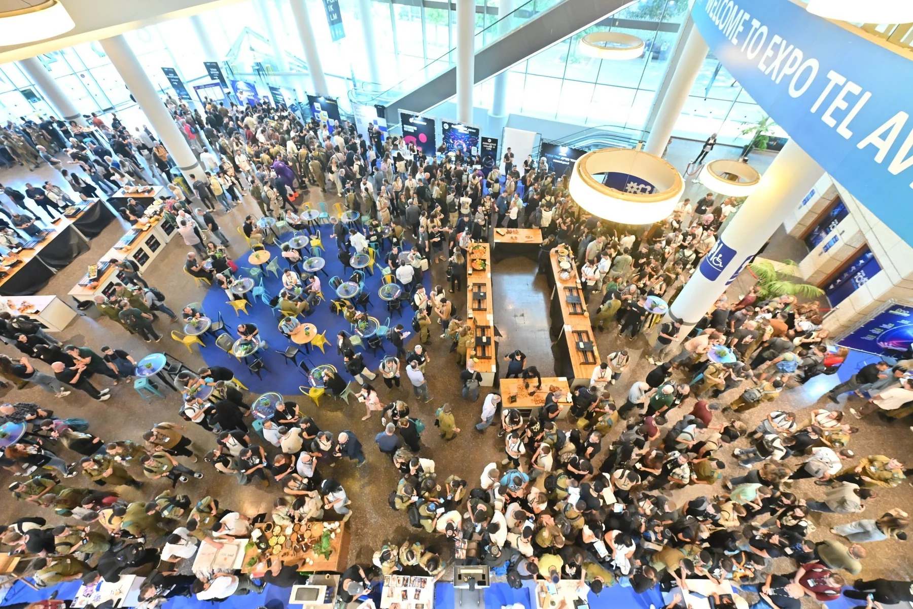 Business conference audience and stage