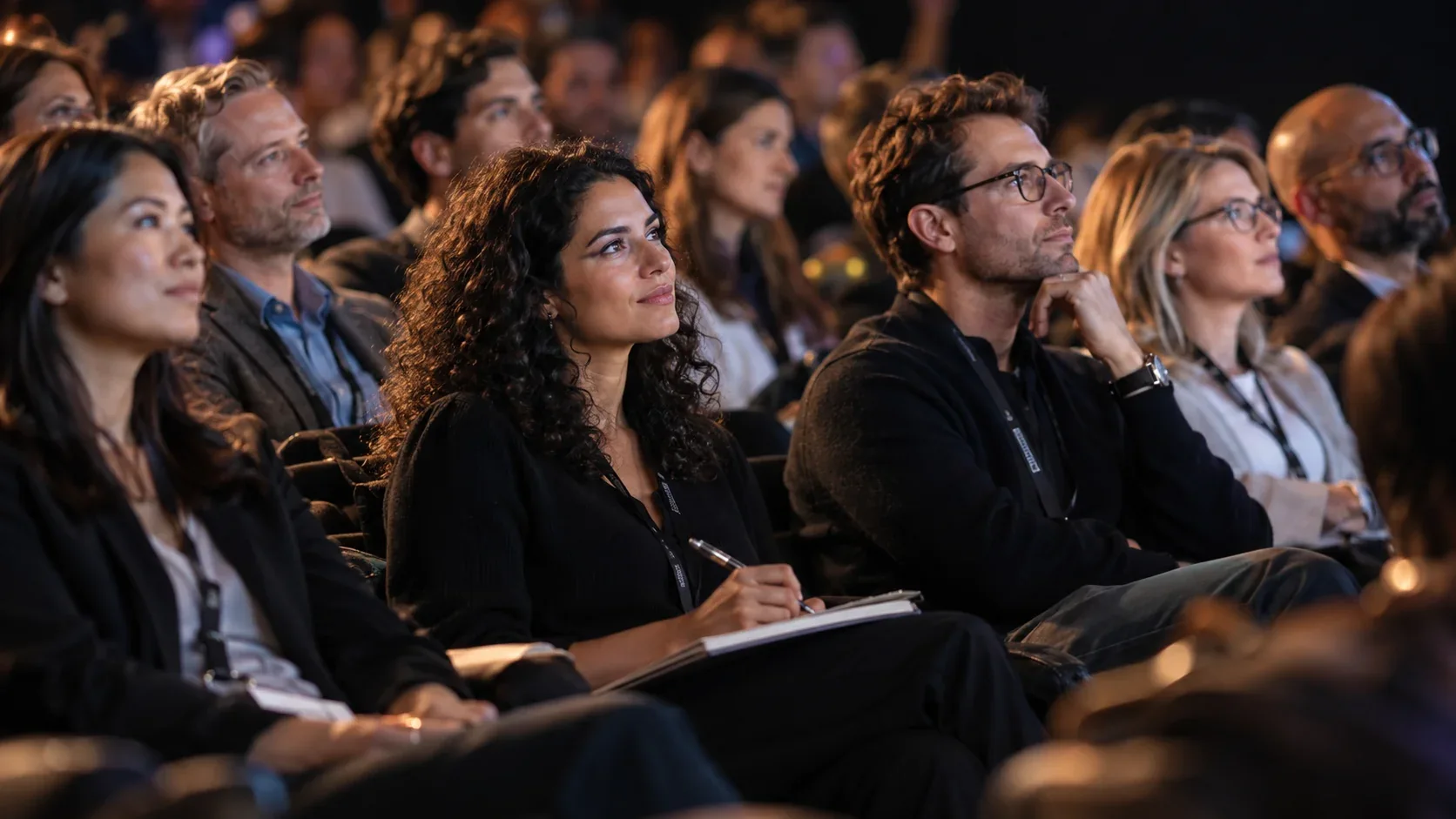 Illustrative business-event visual — not a photo from FOUNDERS #01